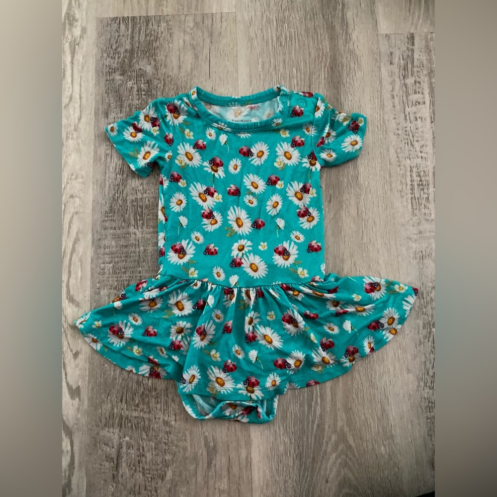 Posh Peanut Ladybug Twirl Bodysuit
